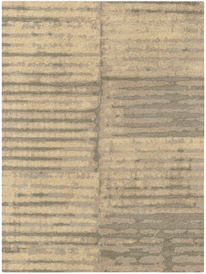 Parallel Strokes Rectangle Hand Tufted Pure Wool custom handmade rug
