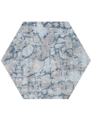 Ace Hexagon Hand Knotted Bamboo Silk custom handmade rug