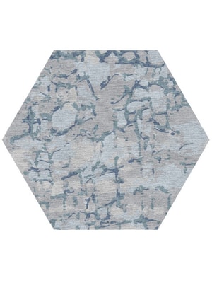 Ace Hexagon Hand Knotted Tibetan Wool custom handmade rug