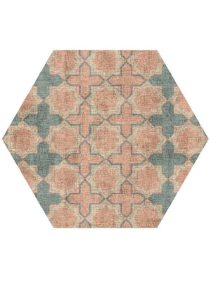 Aelous Hexagon Hand Knotted Bamboo Silk custom handmade rug