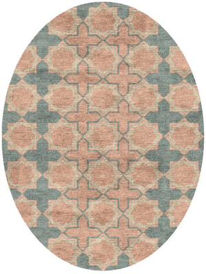 Aelous Oval Hand Knotted Bamboo Silk custom handmade rug