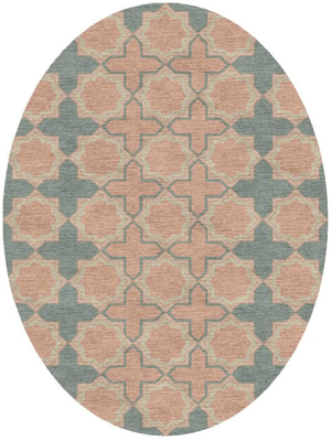 Aelous Oval Hand Knotted Tibetan Wool custom handmade rug
