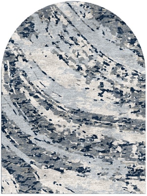 Air Currents Arch Hand Knotted Bamboo Silk custom handmade rug