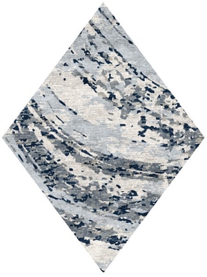 Air Currents Diamond Hand Knotted Bamboo Silk custom handmade rug