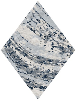 Air Currents Diamond Hand Knotted Tibetan Wool custom handmade rug