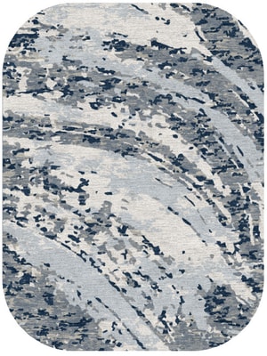 Air Currents Oblong Hand Knotted Tibetan Wool custom handmade rug