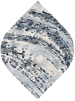 Air Currents Ogee Hand Knotted Bamboo Silk custom handmade rug