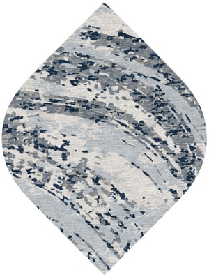 Air Currents Ogee Hand Knotted Tibetan Wool custom handmade rug