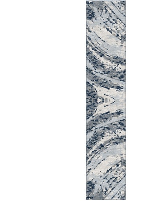 Air Currents Runner Hand Knotted Tibetan Wool custom handmade rug