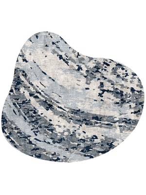 Air Currents Splash Hand Knotted Bamboo Silk custom handmade rug