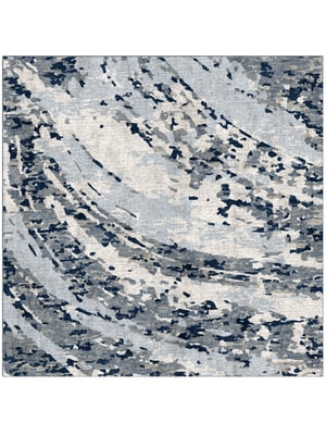 Air Currents Square Hand Knotted Bamboo Silk custom handmade rug