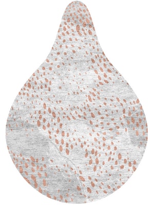 Alabaster Speck Drop Hand Knotted Bamboo Silk custom handmade rug
