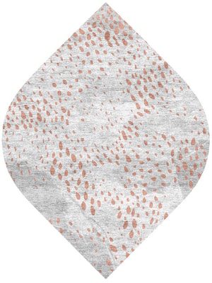 Alabaster Speck Ogee Hand Knotted Bamboo Silk custom handmade rug