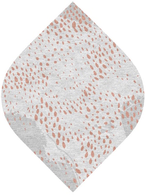 Alabaster Speck Ogee Hand Knotted Tibetan Wool custom handmade rug