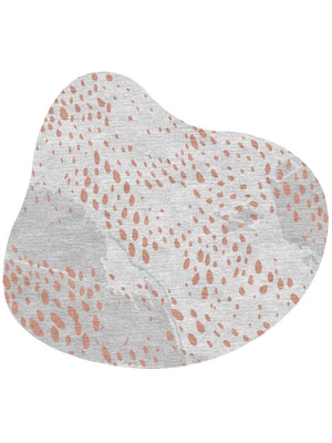 Alabaster Speck Splash Hand Knotted Tibetan Wool custom handmade rug