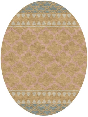 Alhambra Oval Hand Knotted Tibetan Wool custom handmade rug