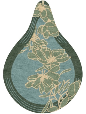 Amaryllis Drop Hand Knotted Tibetan Wool custom handmade rug