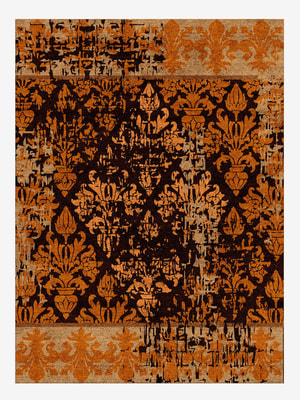 Amphora Rectangle Hand Knotted Bamboo Silk custom handmade rug