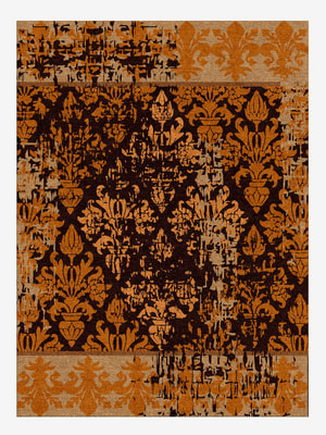 Amphora Rectangle Hand Knotted Tibetan Wool custom handmade rug