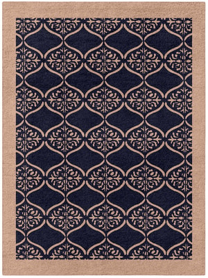 Applique Rectangle Hand Tufted Pure Wool custom handmade rug