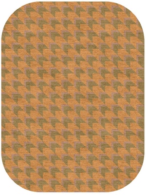 Arrow Oblong Hand Knotted Tibetan Wool custom handmade rug