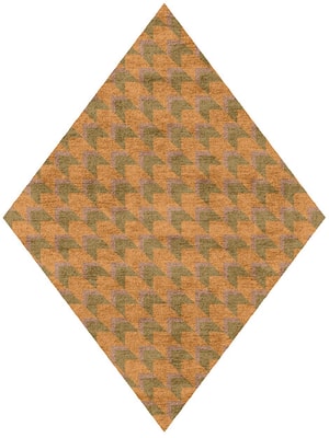 Arrow Diamond Hand Tufted Bamboo Silk custom handmade rug