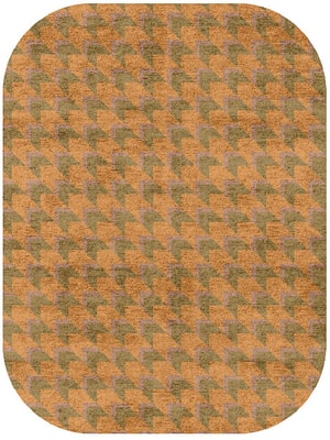 Arrow Oblong Hand Tufted Bamboo Silk custom handmade rug