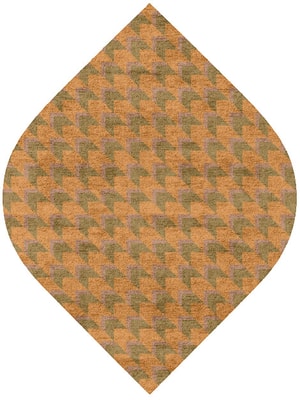 Arrow Ogee Hand Tufted Bamboo Silk custom handmade rug