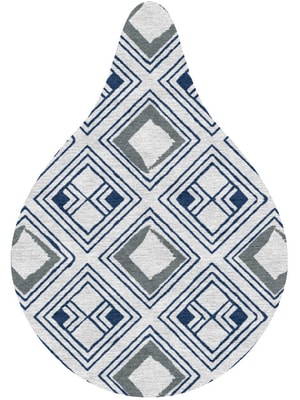 Aruba Drop Hand Knotted Tibetan Wool custom handmade rug