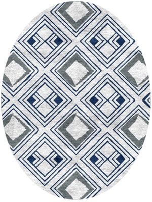 Aruba Oval Hand Knotted Bamboo Silk custom handmade rug