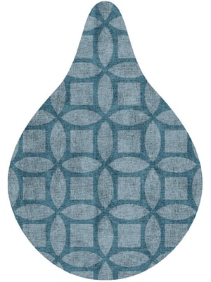 Aster Drop Hand Knotted Bamboo Silk custom handmade rug