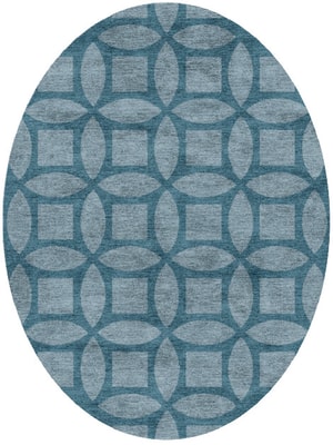 Aster Oval Hand Knotted Bamboo Silk custom handmade rug