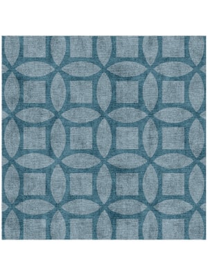 Aster Square Hand Knotted Bamboo Silk custom handmade rug
