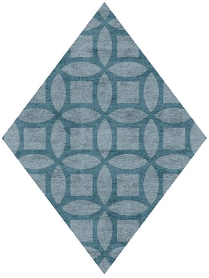 Aster Diamond Hand Tufted Bamboo Silk custom handmade rug