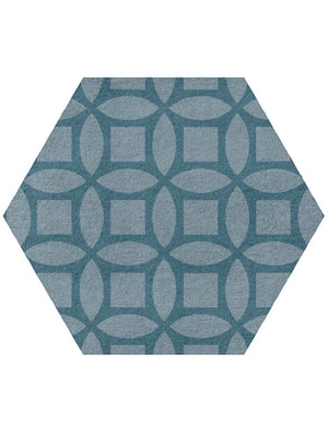 Aster Hexagon Hand Tufted Pure Wool custom handmade rug