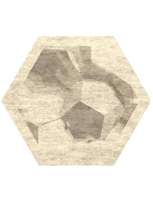 Ato Hexagon Hand Knotted Bamboo Silk custom handmade rug