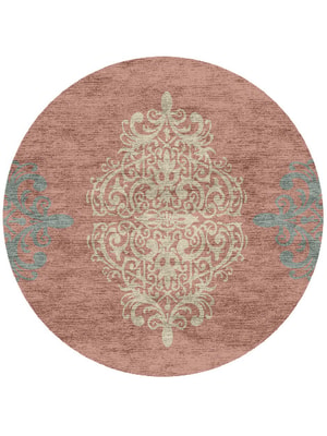 Aurelia Round Hand Knotted Bamboo Silk custom handmade rug