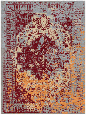 Aztec Antique Rectangle Hand Knotted Tibetan Wool custom handmade rug