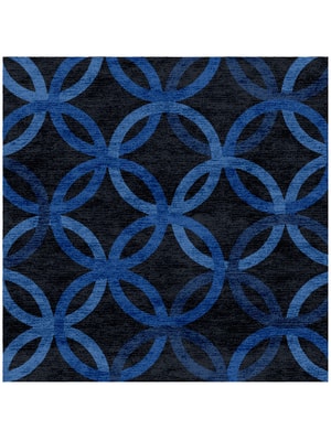 Bague Square Hand Knotted Bamboo Silk custom handmade rug
