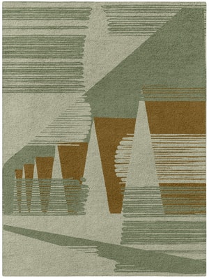 Bain Rectangle Hand Tufted Pure Wool custom handmade rug