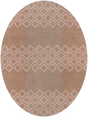 Bandeau Oval Hand Tufted Pure Wool custom handmade rug