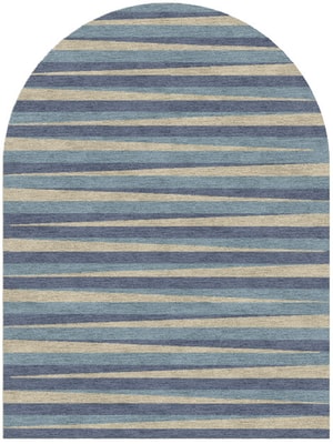 Barcode Arch Hand Knotted Tibetan Wool custom handmade rug
