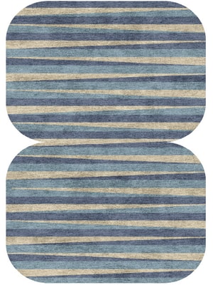 Barcode Eight Hand Knotted Bamboo Silk custom handmade rug