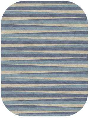 Barcode Oblong Hand Knotted Tibetan Wool custom handmade rug