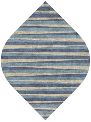 Barcode Ogee Hand Knotted Bamboo Silk custom handmade rug