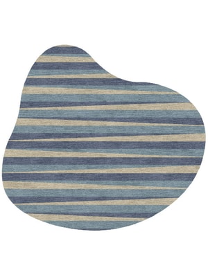 Barcode Splash Hand Knotted Tibetan Wool custom handmade rug