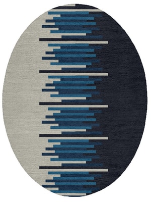 Beats Oval Flatweave New Zealand Wool custom handmade rug