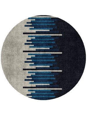 Beats Round Flatweave Bamboo Silk custom handmade rug