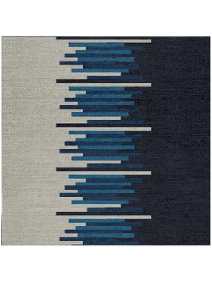 Beats Square Flatweave New Zealand Wool custom handmade rug