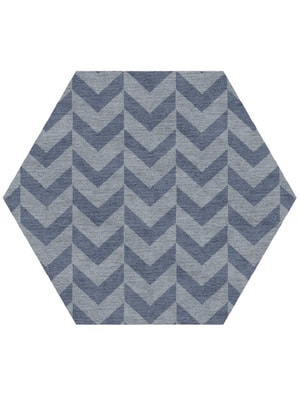 Blazon Hexagon Hand Knotted Tibetan Wool custom handmade rug